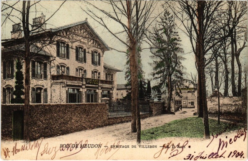 Carte postale ancienne Meudon Ermitage de Villebon à Meudon