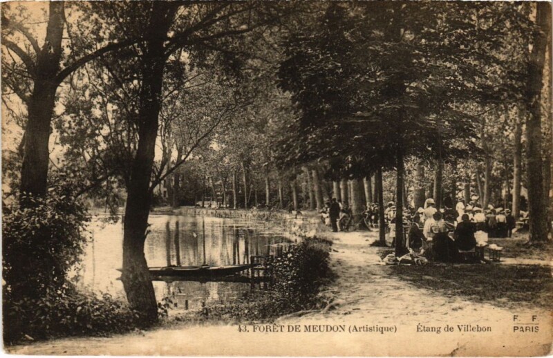 Carte postale ancienne Meudon Etang de Villebon à Meudon