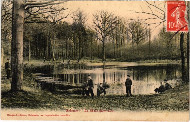 Carte postale ancienne Robinson La Mare Saint-Leu