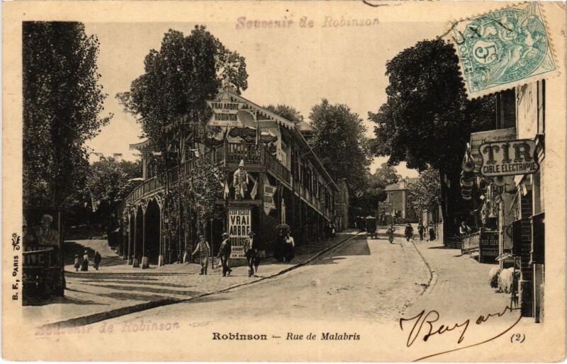 Carte postale ancienne Robinson Rue de Malabris