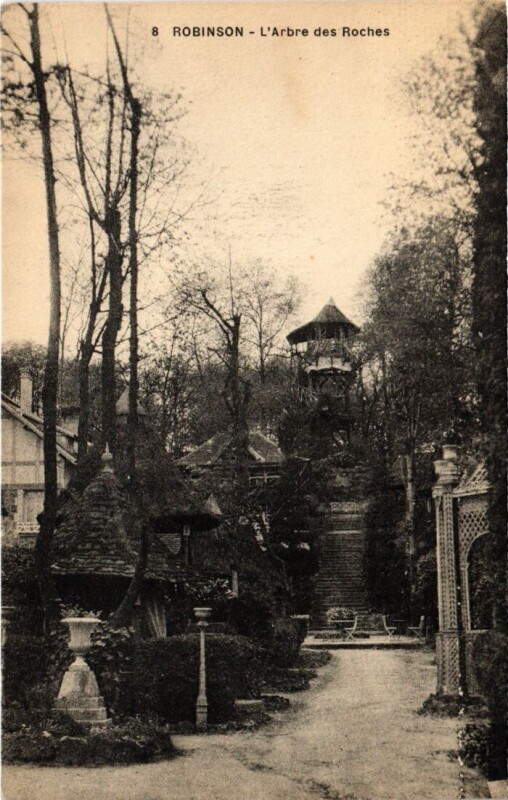 Carte postale ancienne Robinson Arbre des Roches