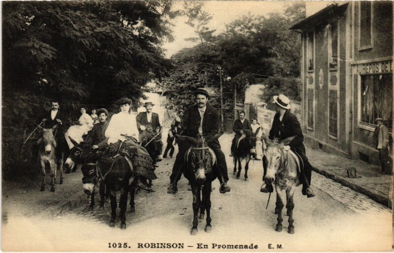Carte postale ancienne Robinson En Promenade