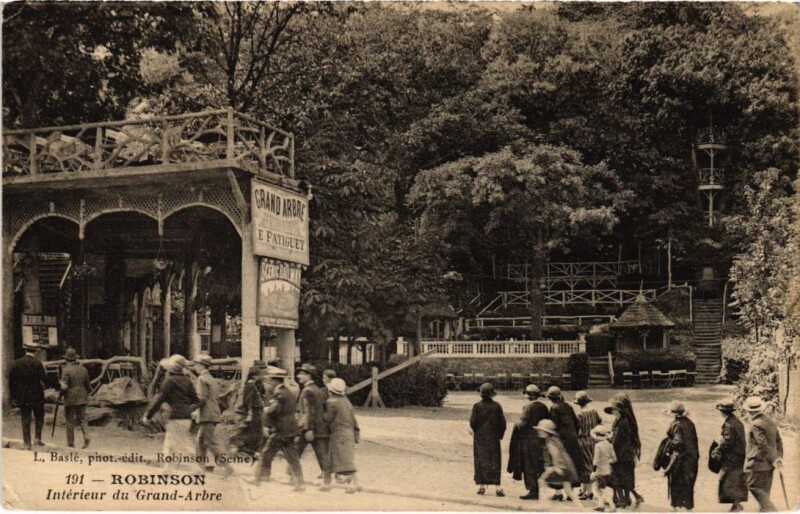 Carte postale ancienne Robinson Interieur du Grand Arbre