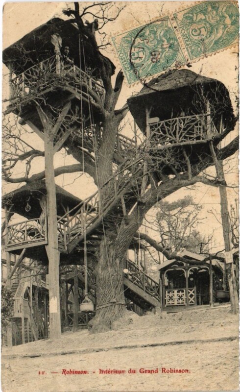 Carte postale ancienne Robinson Interieur du Grand Robinson