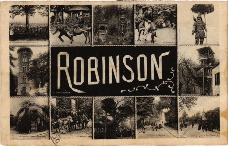 Carte postale ancienne Robinson souvenir