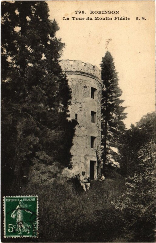 Carte postale ancienne Robinson Tour de Moulin Fidele