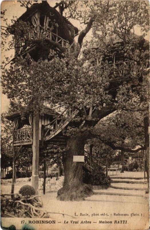 Carte postale ancienne Robinson Le Vrai Arbre