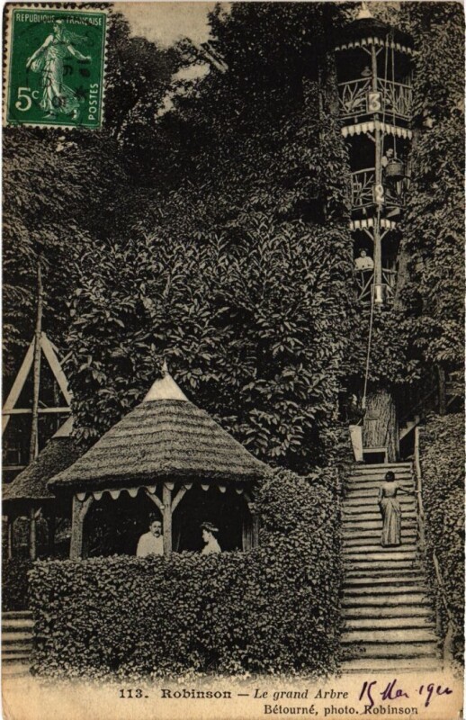 Carte postale ancienne Robinson Le grand Arbre