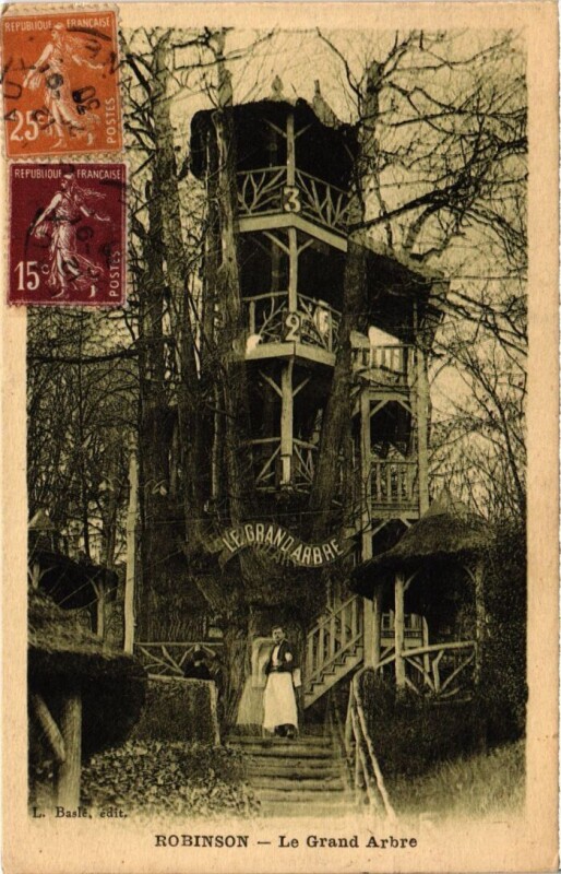 Carte postale ancienne Robinson Le grand Arbre