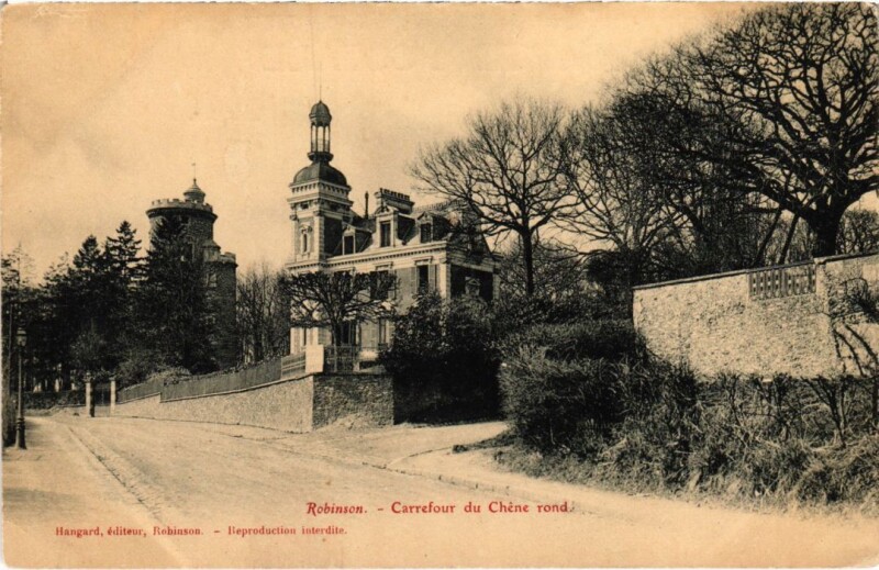 Carte postale ancienne Robinson Carrefour du Chene rond