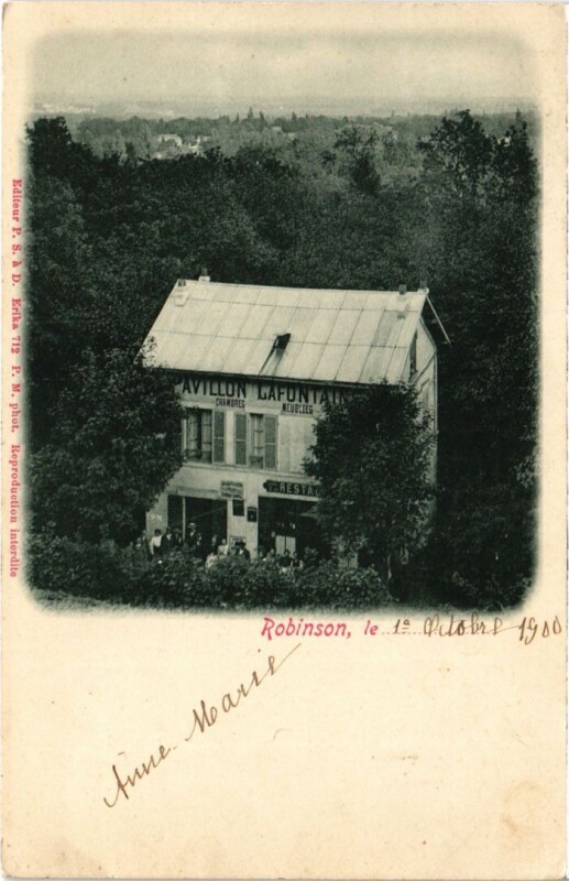 Carte postale ancienne Robinson Pavillon Lafontaine