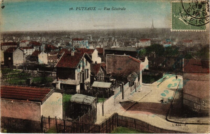 Carte postale ancienne Puteaux vue generale à Puteaux