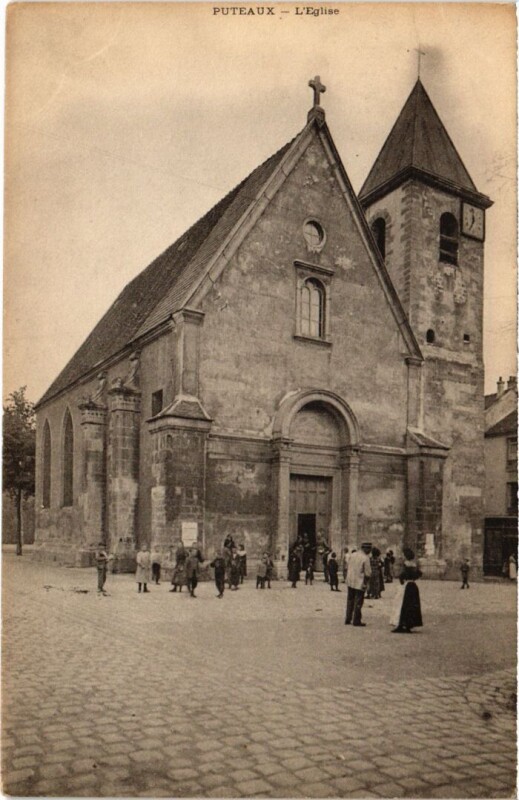 Carte postale ancienne Puteaux Eglise à Puteaux
