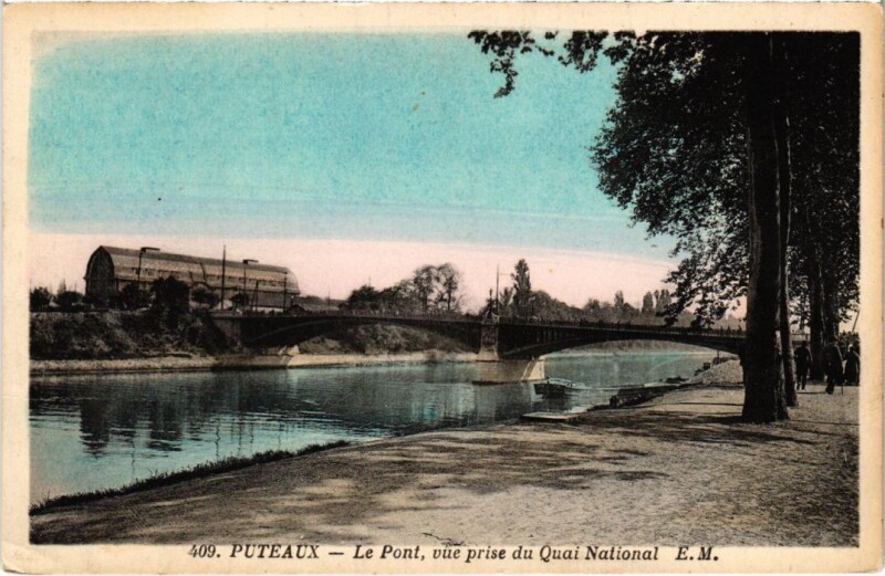 Carte postale ancienne Puteaux Le Pont à Puteaux