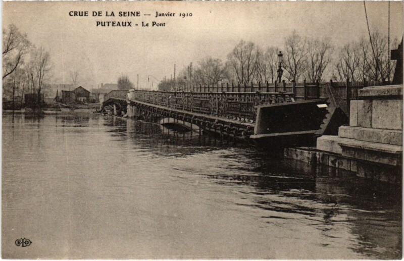 Carte postale ancienne Puteaux Le Pont à Puteaux