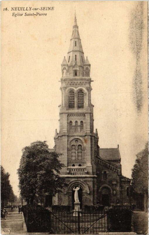 Carte postale ancienne Neuilly Eglise Saint-Pierre