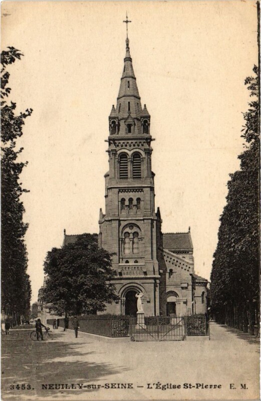 Carte postale ancienne Neuilly Eglise Saint-Pe
