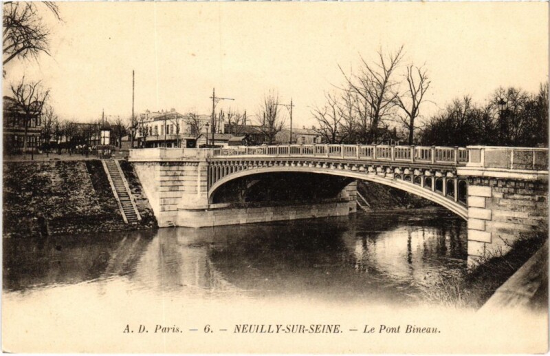 Carte postale ancienne Neuilly Pont Bineau