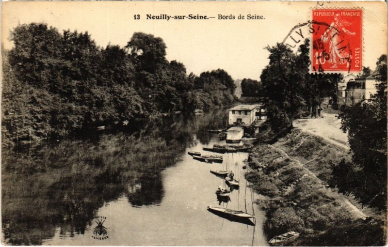 Carte postale ancienne Neuilly Bords de Seine