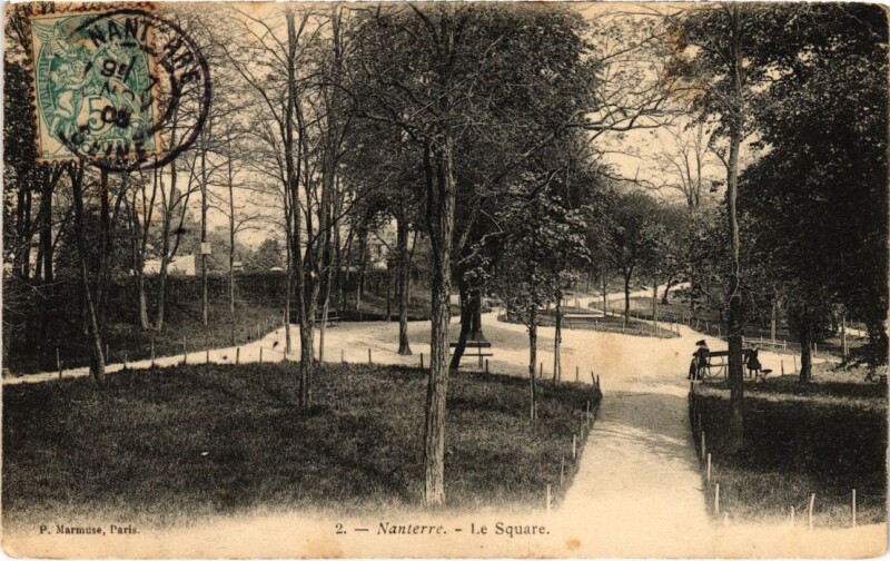 Carte postale ancienne Nanterre Le Square à Nanterre