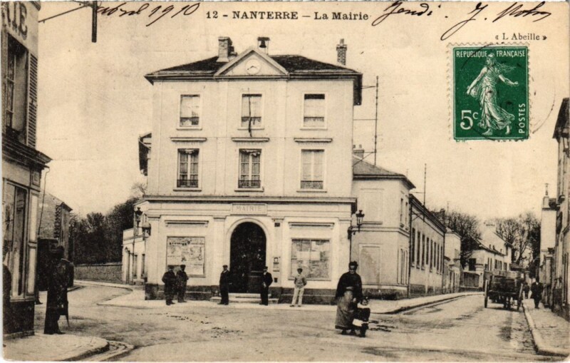 Carte postale ancienne Nanterre La Mairie à Nanterre