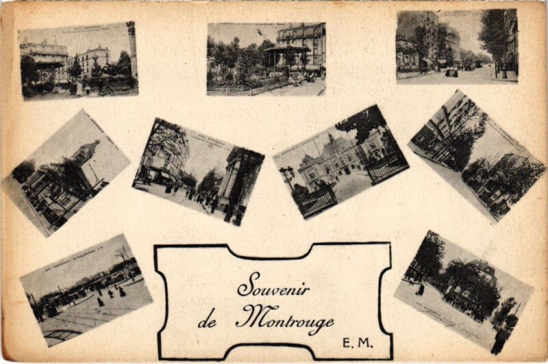 Carte postale ancienne Montrouge souvenir à Montrouge