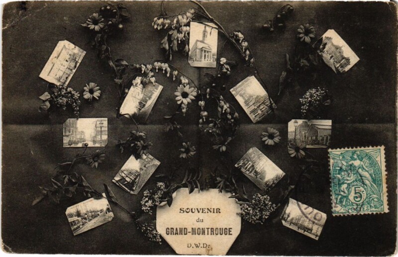 Carte postale ancienne Montrouge souvenir à Montrouge