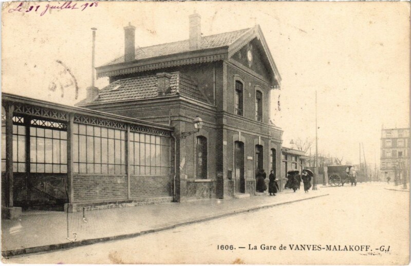 Carte postale ancienne Malakoff La Gare de Vanves-Malakoff à Malakoff