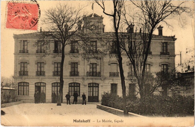 Carte postale ancienne Malakoff La Mairie à Malakoff