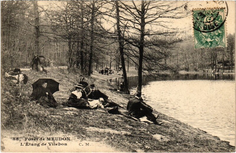 Carte postale ancienne Meudon Etang de Villebon à Meudon