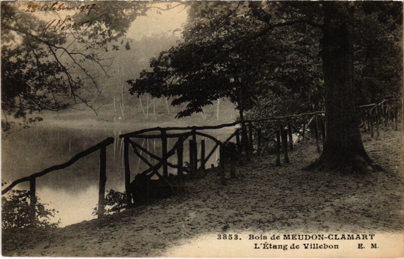 Carte postale ancienne Meudon Etang de Villebon à Meudon