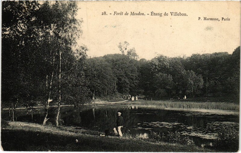 Carte postale ancienne Meudon Etang de Villebon à Meudon