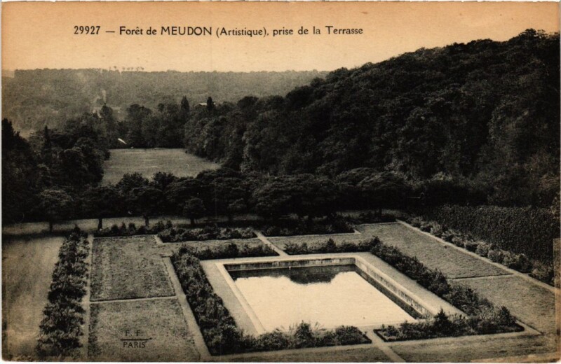 Carte postale ancienne Foret de Meudon prise de la Terrasse à Meudon