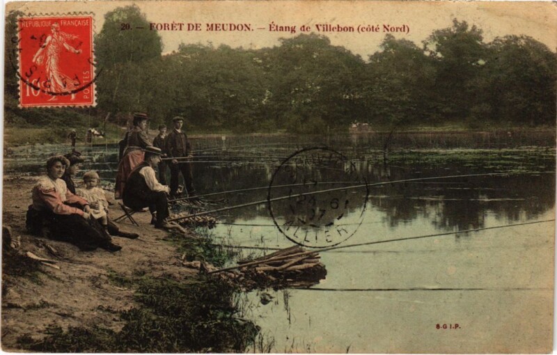 Carte postale ancienne Meudon Etang de Villebon à Meudon