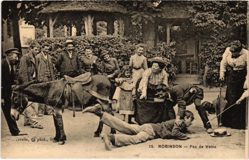 Carte postale ancienne Robinson Pas de Veine au Plessis-Robinson