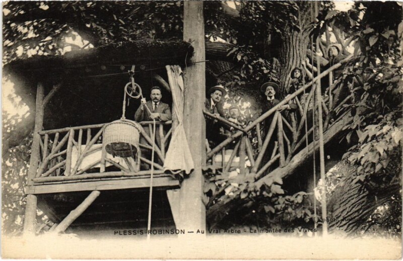 Carte postale ancienne Robinson Au Vrai Arbre La montee des Vivres