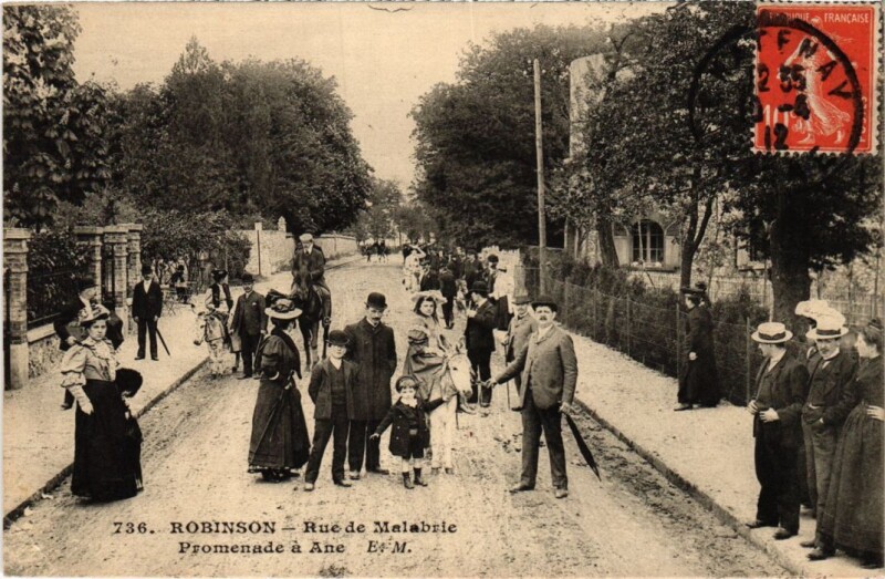 Carte postale ancienne Robinson Rue de Malabrie