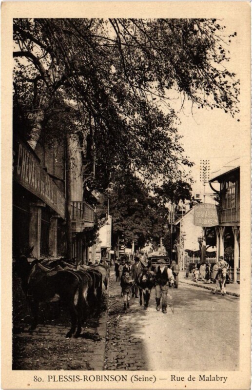 Carte postale ancienne Robinson Rue de Malabrie