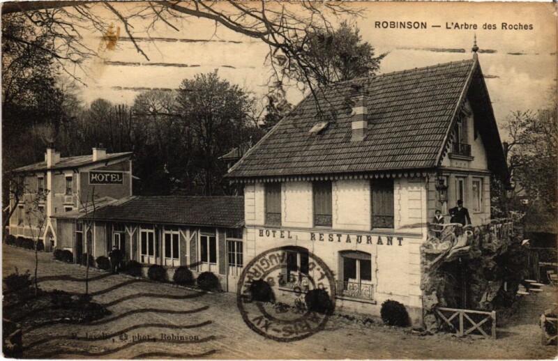 Carte postale ancienne Robinson Arbre des Roches