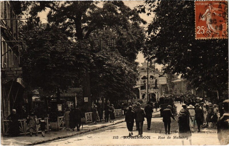 Carte postale ancienne Robinson Rue de Malabry