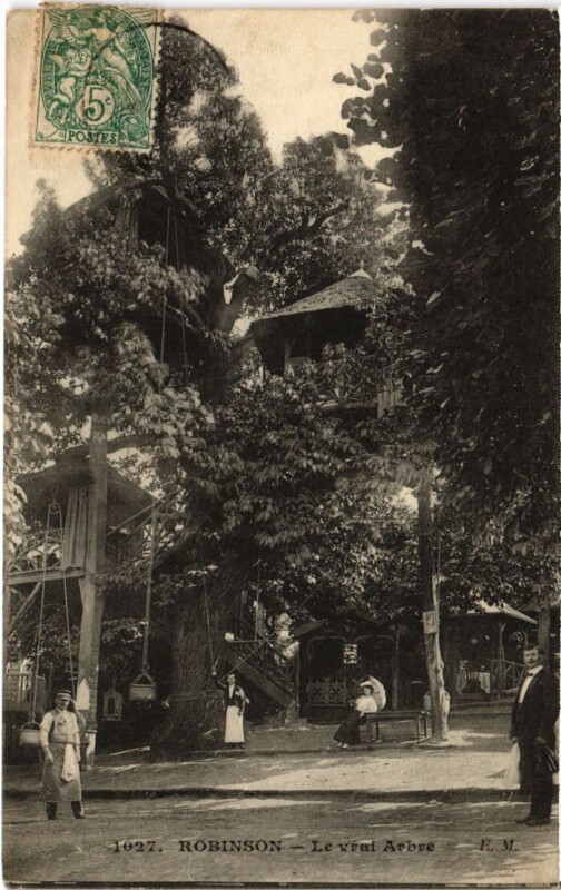 Carte postale ancienne Robinson Le Vrai Arbre