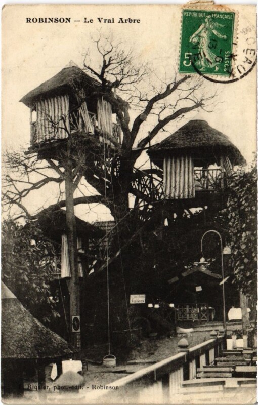 Carte postale ancienne Robinson Le Vrai Arbre