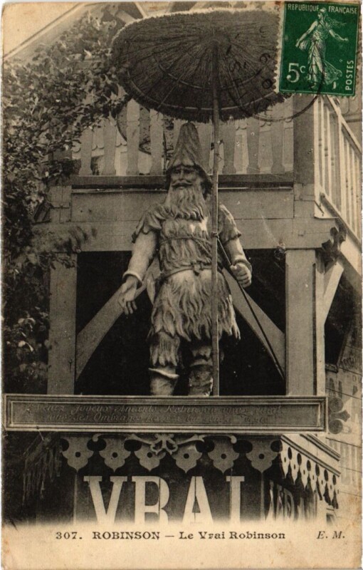 Carte postale ancienne Robinson Le Vrai Robinson