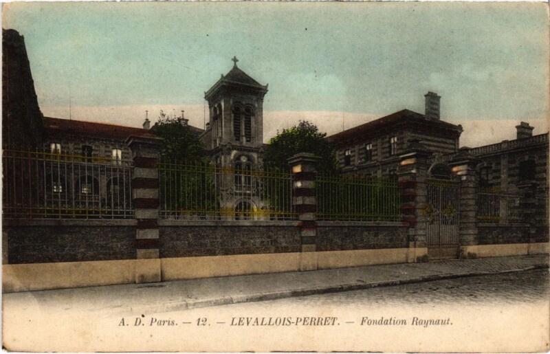 Carte postale ancienne Levallois Perret Fondation Raynaut à Levallois-Perret