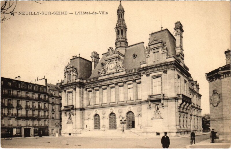 Carte postale ancienne Neuilly Hotel de Ville