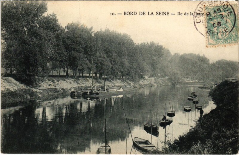 Carte postale ancienne Neuilly Ile de la Jatte