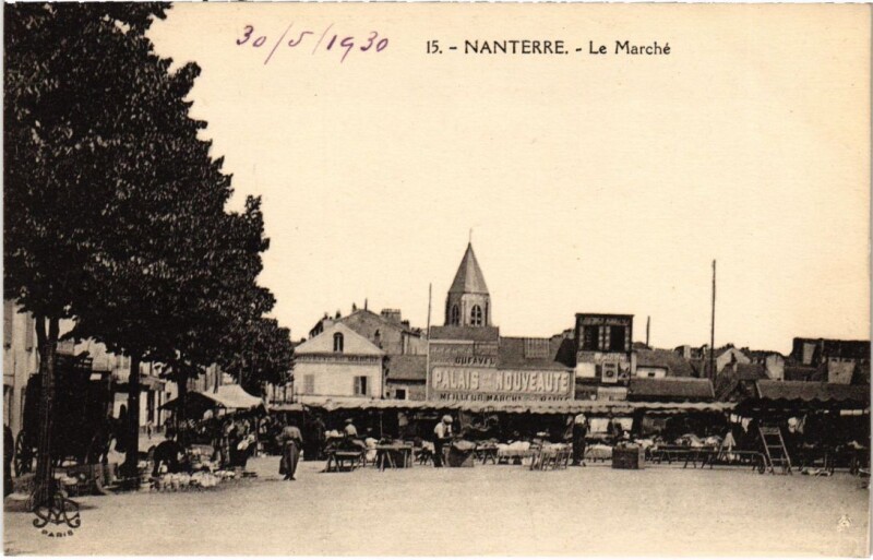 Carte postale ancienne Nanterre Le Marche à Nanterre