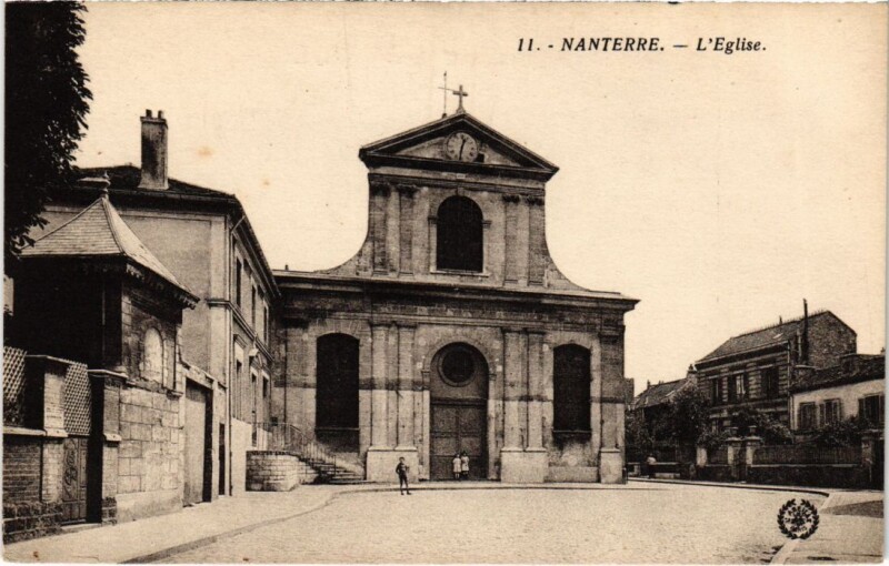 Carte postale ancienne Nanterre Eglise à Nanterre