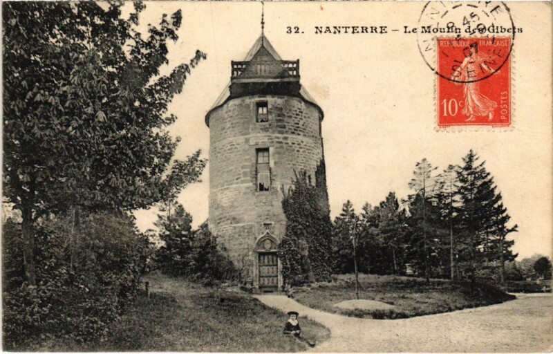 Carte postale ancienne Nanterre Moulin des Gibets à Nanterre