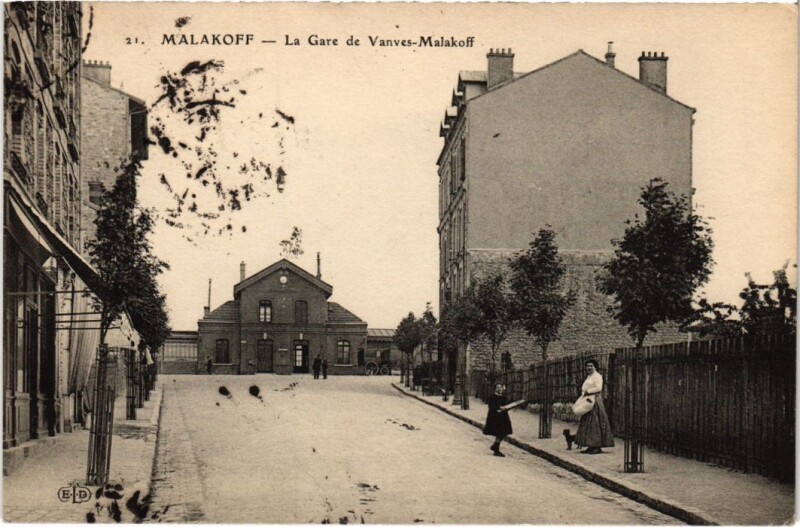 Carte postale ancienne Malakoff La Gare de Vanves-Malakoff à Malakoff